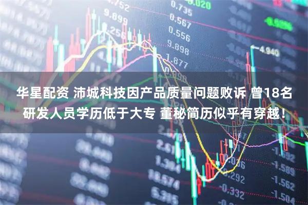 华星配资 沛城科技因产品质量问题败诉 曾18名研发人员学历低于大专 董秘简历似乎有穿越！